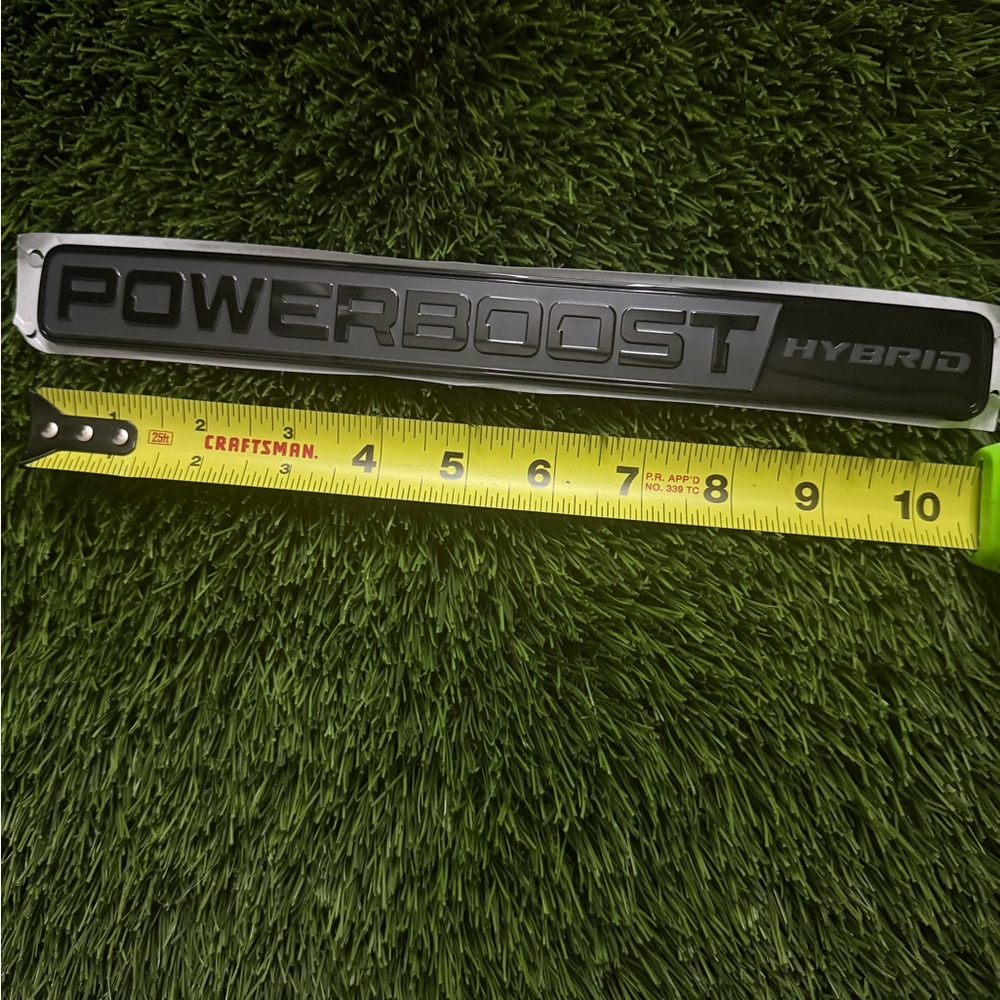 Ford PowerBoost Hybrid Emblem - Black and Silver